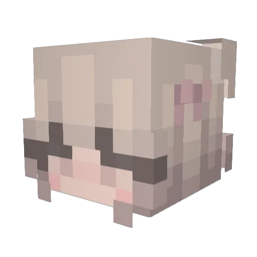 zMilex Minecraft avatar head, 3D render