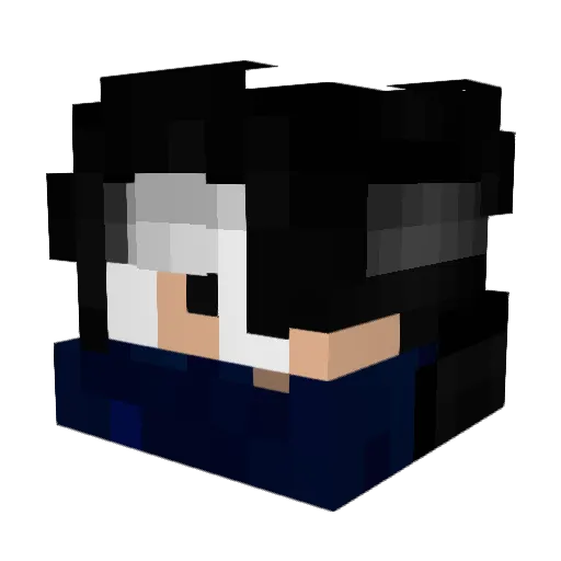 zMilo Minecraft avatar head, 3D render