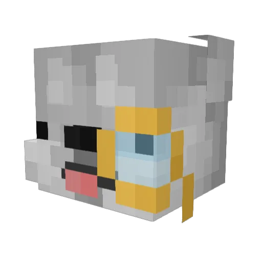 zMisTz Minecraft avatar head, 3D render