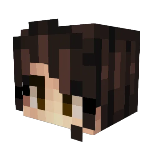 zMiw_ Minecraft avatar head, 3D render