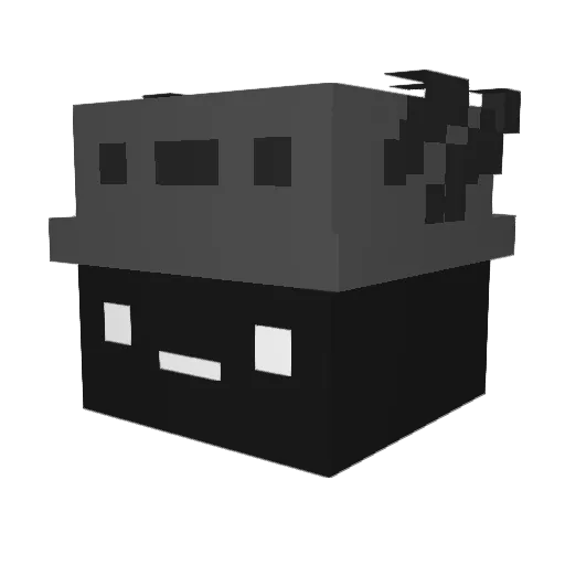 zMk22 Minecraft avatar head, 3D render
