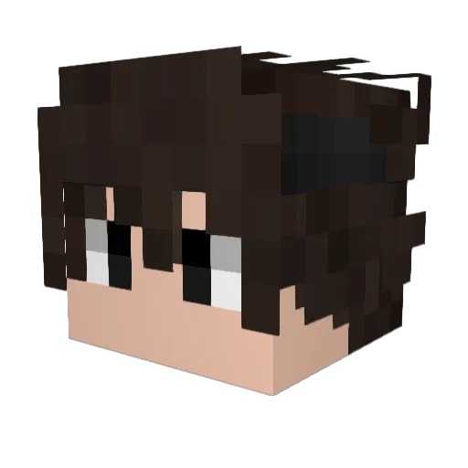 zMonsterGOD Minecraft avatar head, 3D render