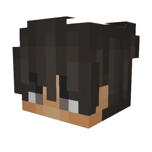 zMosx_ Minecraft avatar head, 3D render