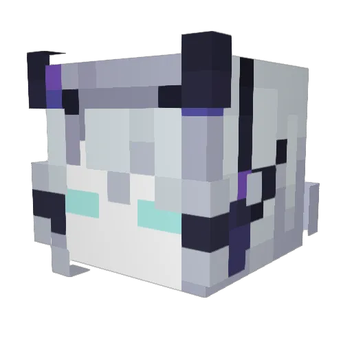 zMqgdi Minecraft avatar head, 3D render