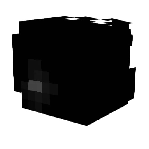 zMqnu__ Minecraft avatar head, 3D render