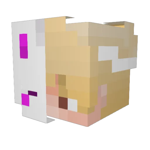 zMrG0lden Minecraft avatar head, 3D render