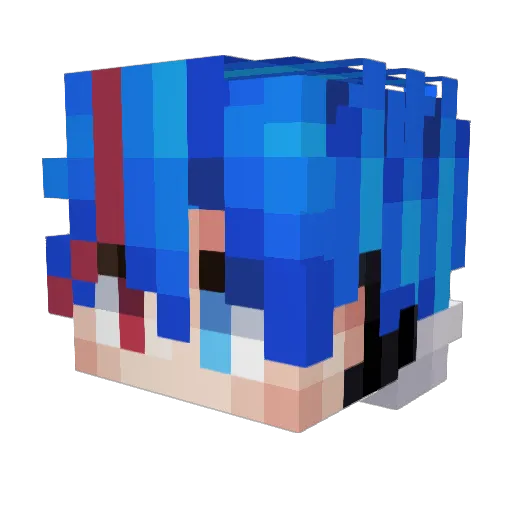 zMrTiws Minecraft avatar head, 3D render
