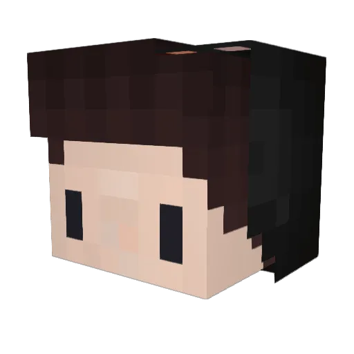 zMrv Minecraft avatar head, 3D render