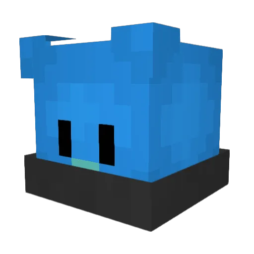 zMvx Minecraft avatar head, 3D render