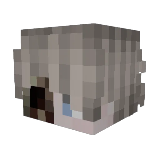 zMxrek Minecraft avatar head, 3D render