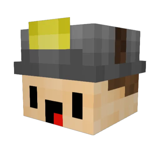 zMxrtin Minecraft avatar head, 3D render