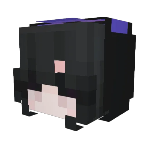 zMystic Minecraft avatar head, 3D render
