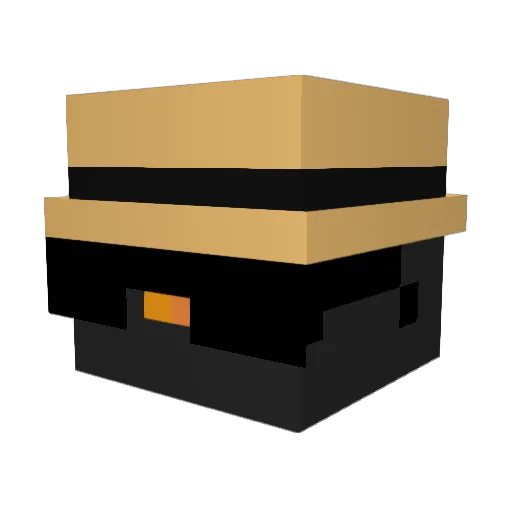 zN9c0_ Minecraft avatar head, 3D render