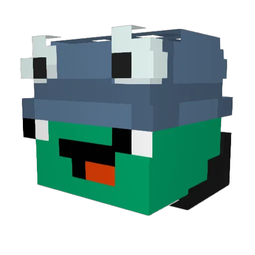 zNICKSZ Minecraft avatar head, 3D render