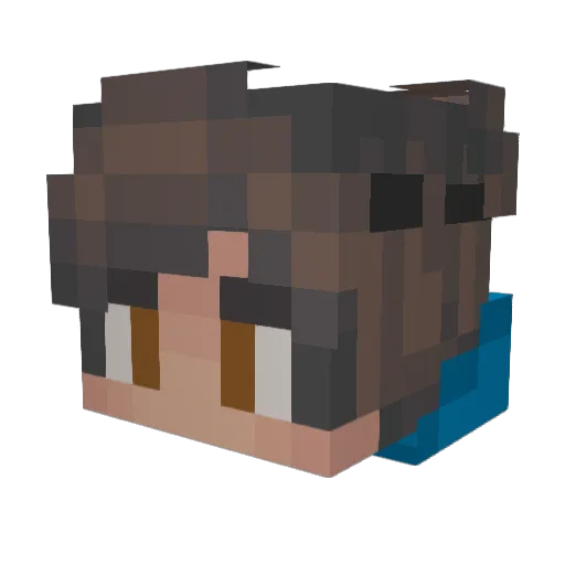 zNando95 Minecraft avatar head, 3D render