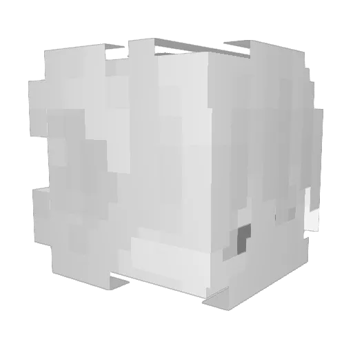 zNataly Minecraft avatar head, 3D render