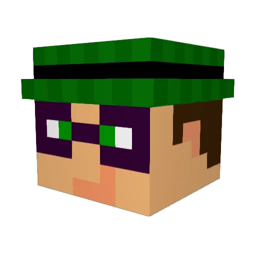 zNiGmA Minecraft avatar head, 3D render
