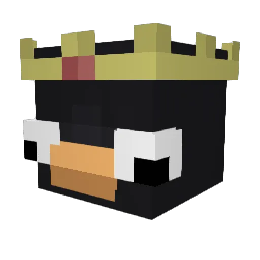 zNightWolfz Minecraft avatar head, 3D render