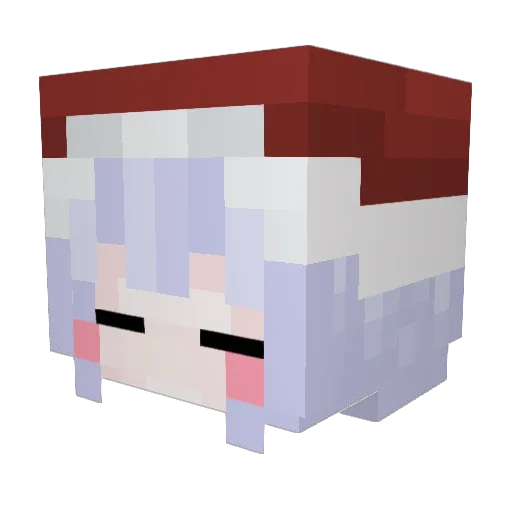 zNiqy Minecraft avatar head, 3D render