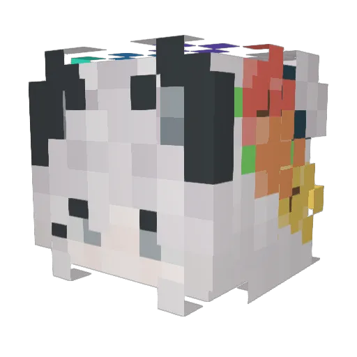 zNiz7z Minecraft avatar head, 3D render