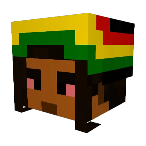 zNuta_ Minecraft avatar head, 3D render