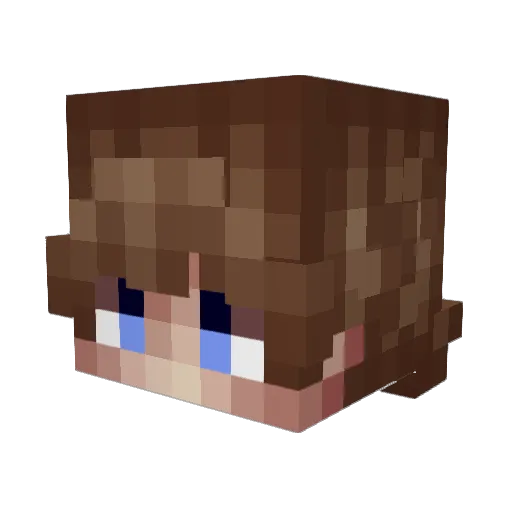 zNyck Minecraft avatar head, 3D render