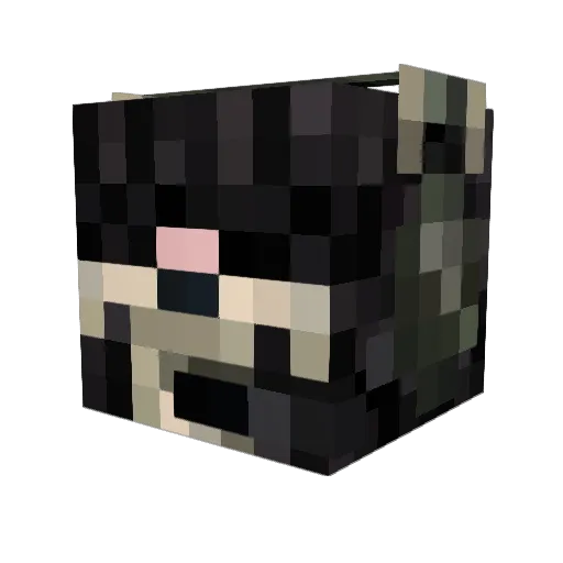 zOrky Minecraft avatar head, 3D render