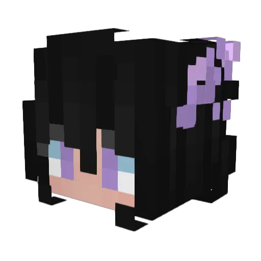 zP4xwt Minecraft avatar head, 3D render
