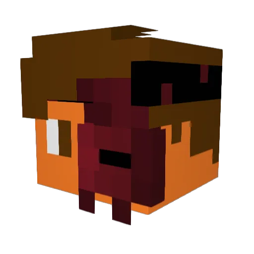zPH9y_ Minecraft avatar head, 3D render