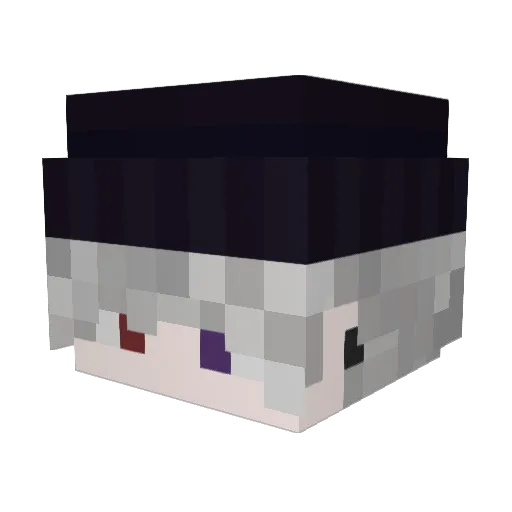 zPHENIXz Minecraft avatar head, 3D render