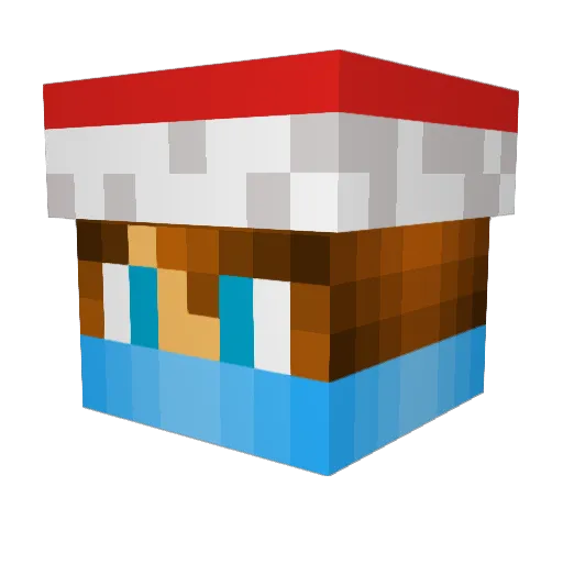 zPVP_MAN Minecraft avatar head, 3D render