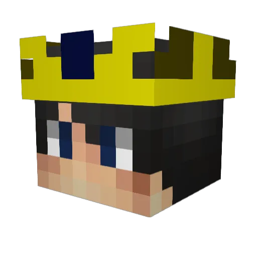 zPacmany Minecraft avatar head, 3D render