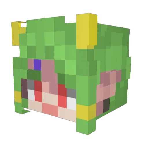 zPeyn Minecraft avatar head, 3D render