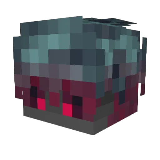 zPlastic Minecraft avatar head, 3D render