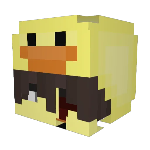 zPqndoraSC Minecraft avatar head, 3D render