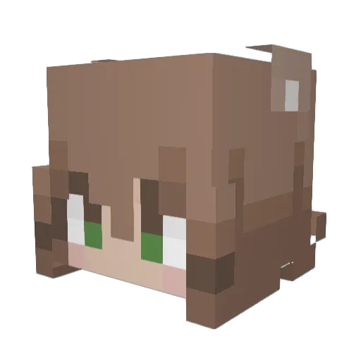 zPraqo Minecraft avatar head, 3D render