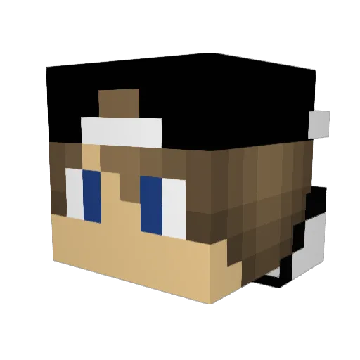zProvoked Minecraft avatar head, 3D render