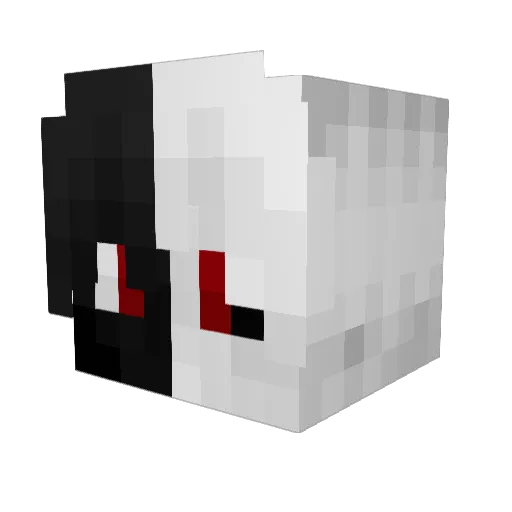 zPrqline Minecraft avatar head, 3D render