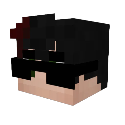 zPrxme Minecraft avatar head, 3D render
