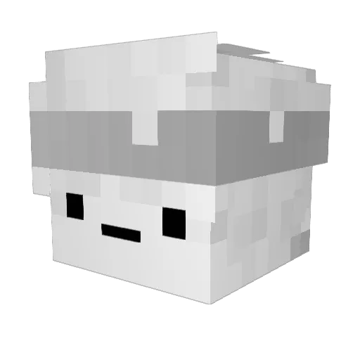 zPxddy_ Minecraft avatar head, 3D render