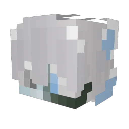 zQuarty Minecraft avatar head, 3D render