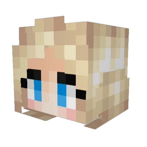 zQyn Minecraft avatar head, 3D render