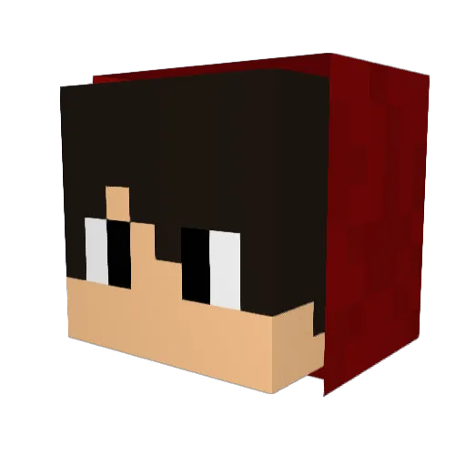 zRafaGamiing Minecraft avatar head, 3D render
