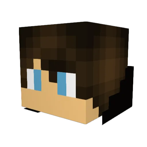 zRandomXx Minecraft avatar head, 3D render