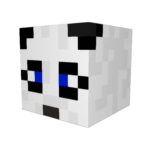 zRektix Minecraft avatar head, 3D render