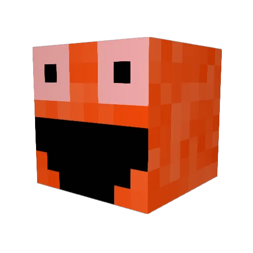 zRen Minecraft avatar head, 3D render
