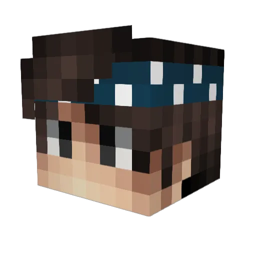 zRetix_ Minecraft avatar head, 3D render