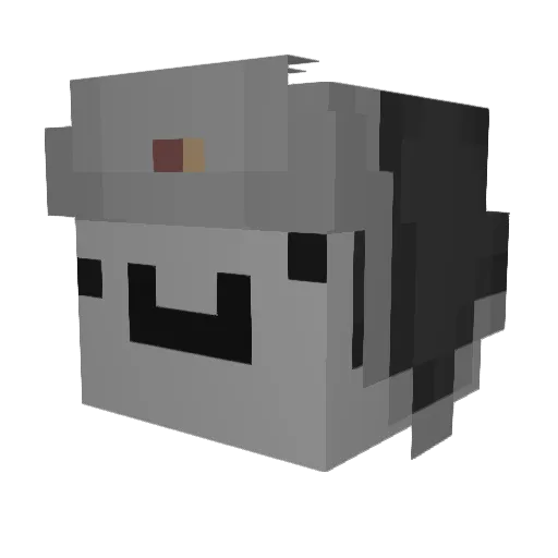 zRevzh Minecraft avatar head, 3D render