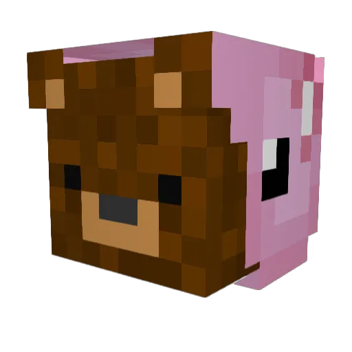 zRikai Minecraft avatar head, 3D render