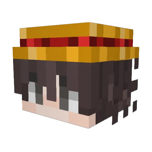 zRokz Minecraft avatar head, 3D render